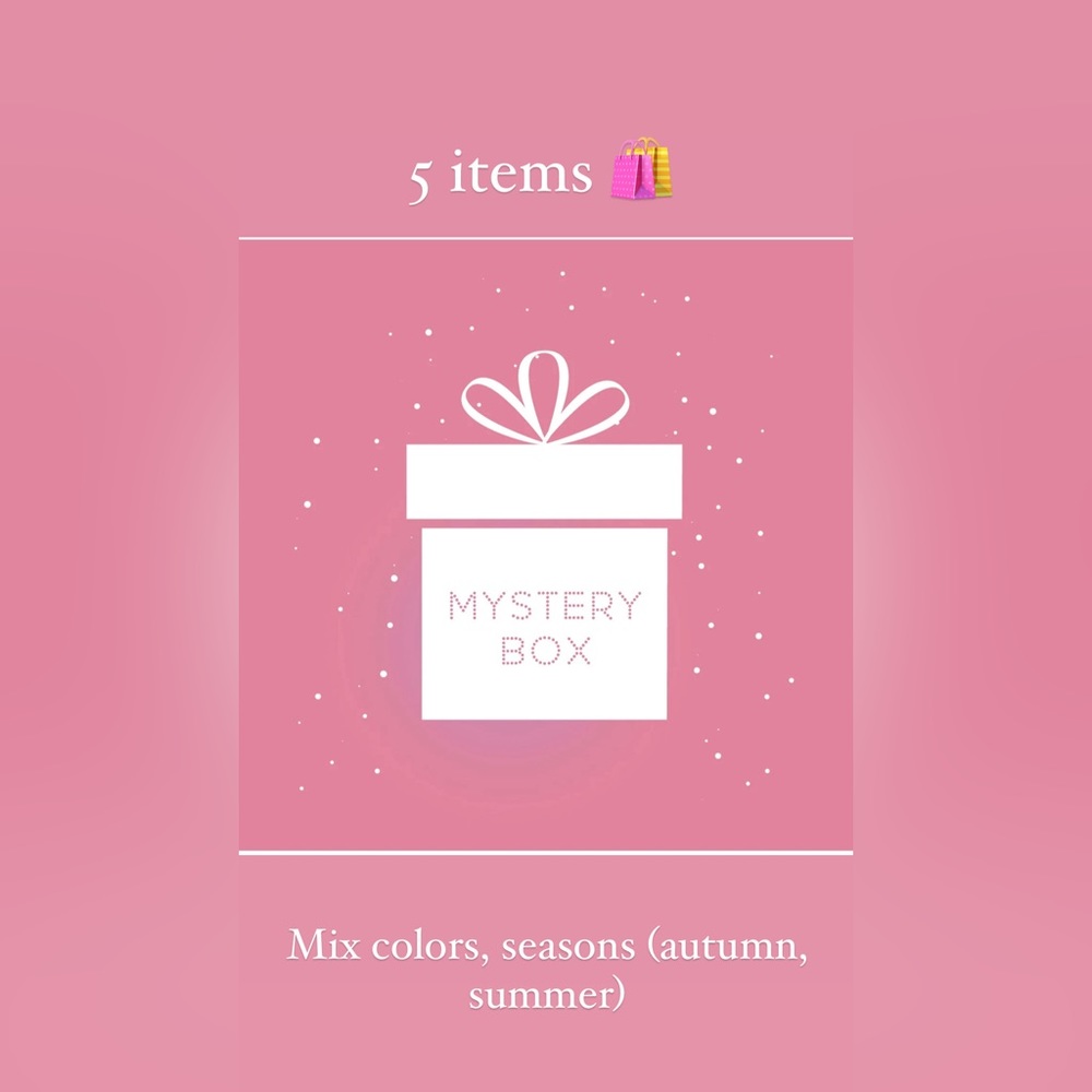 5 items! Mixed season, mixed colors 🛍️